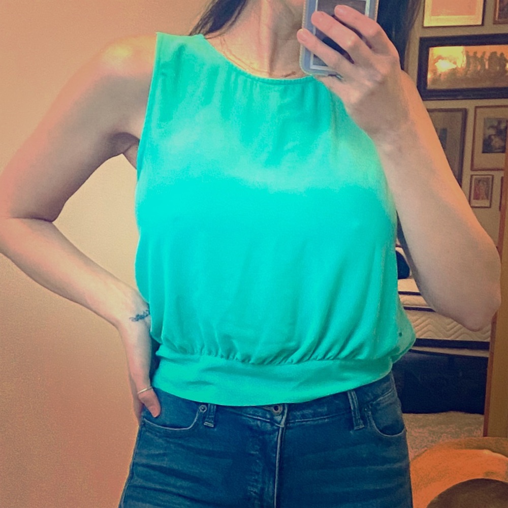 Perfect turquoise blouse!